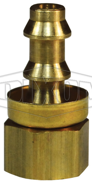 Female SAE Inverted Flare Rigid x Push-on Hose Barb
